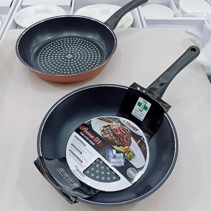 韩国TECHEF原装进口不粘锅燃气灶电磁炉通用平底锅韩式煎锅炒锅