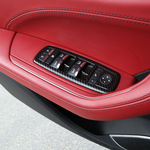 专用于玛莎拉蒂莱万特levante吉博力总裁拉手罩碳纤维内饰改装