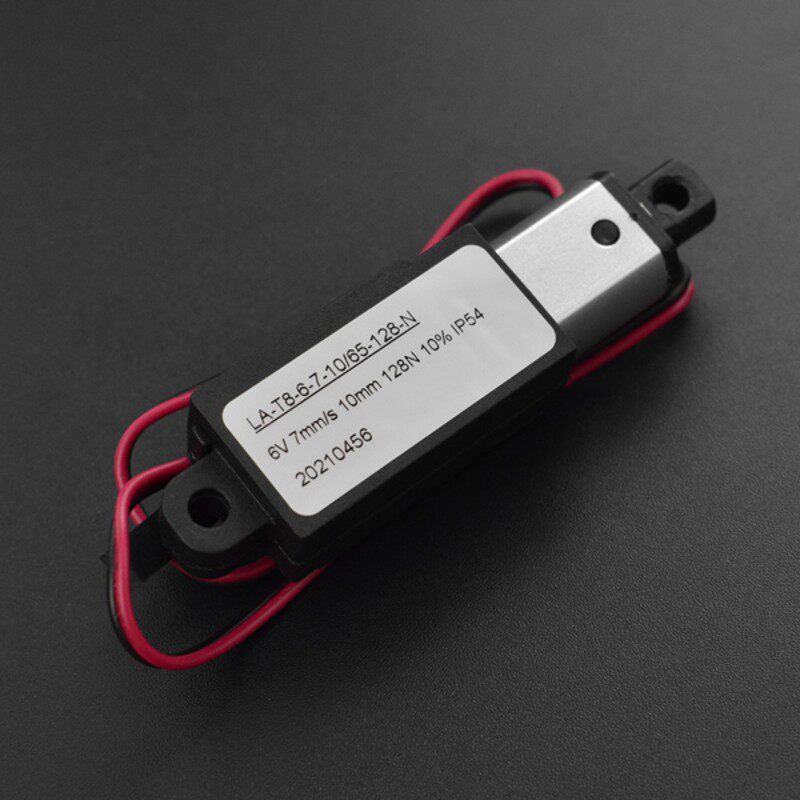DFRobot 6V电动推杆128N 10mm/30mm/50mm/100mm可选