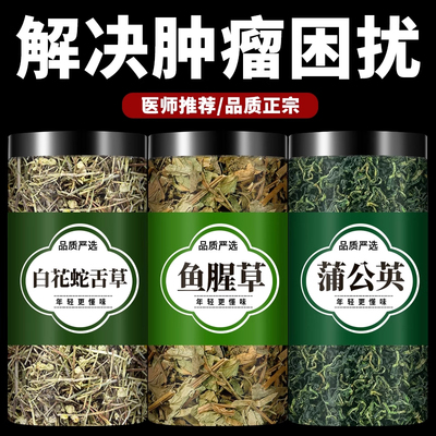 蒲公英鱼腥草白花蛇舌草中药材正品官方旗舰店野生泡水的功效作用