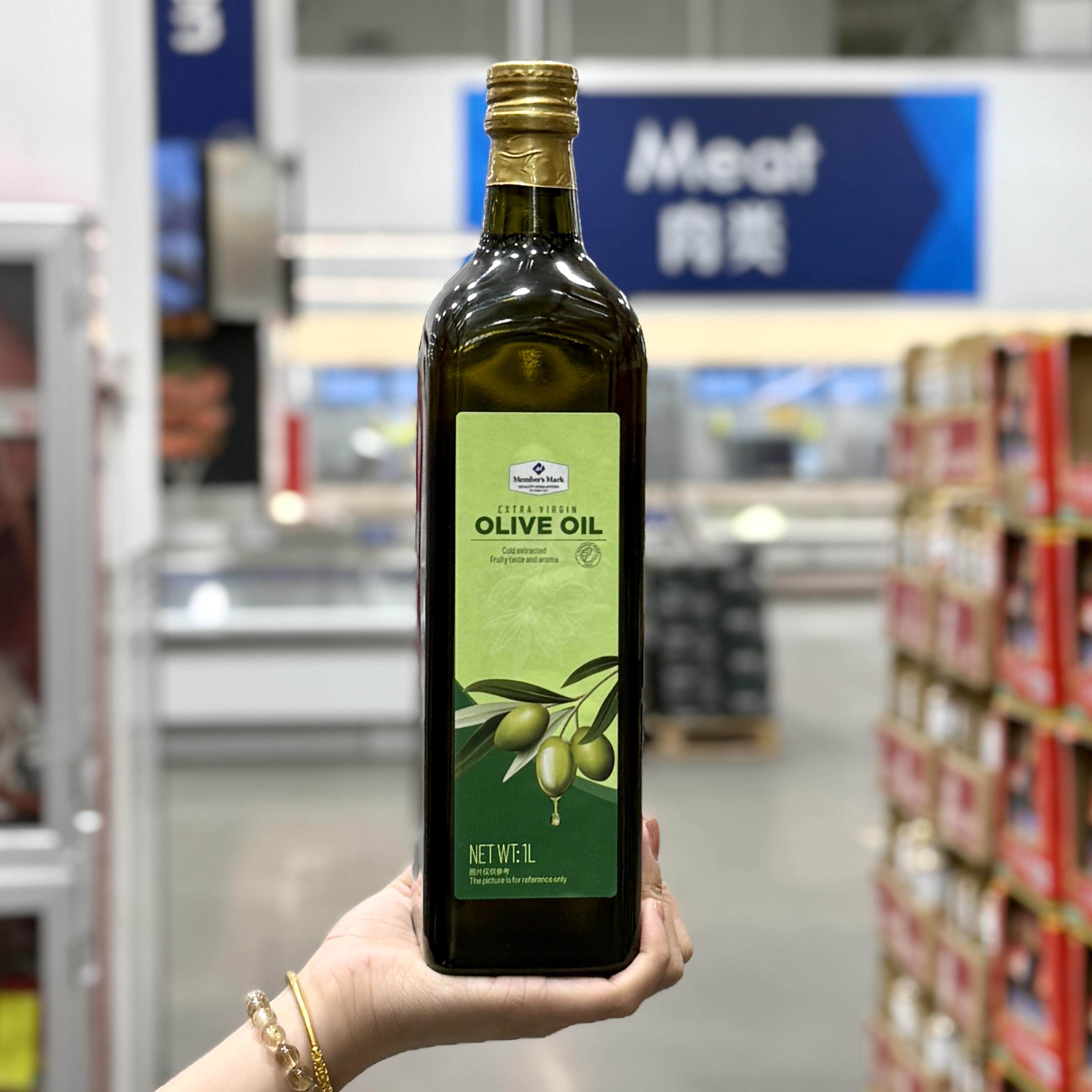 山姆会员店意大利进口特级初榨橄榄油1L食用油烹饪炒菜凉拌冷压榨