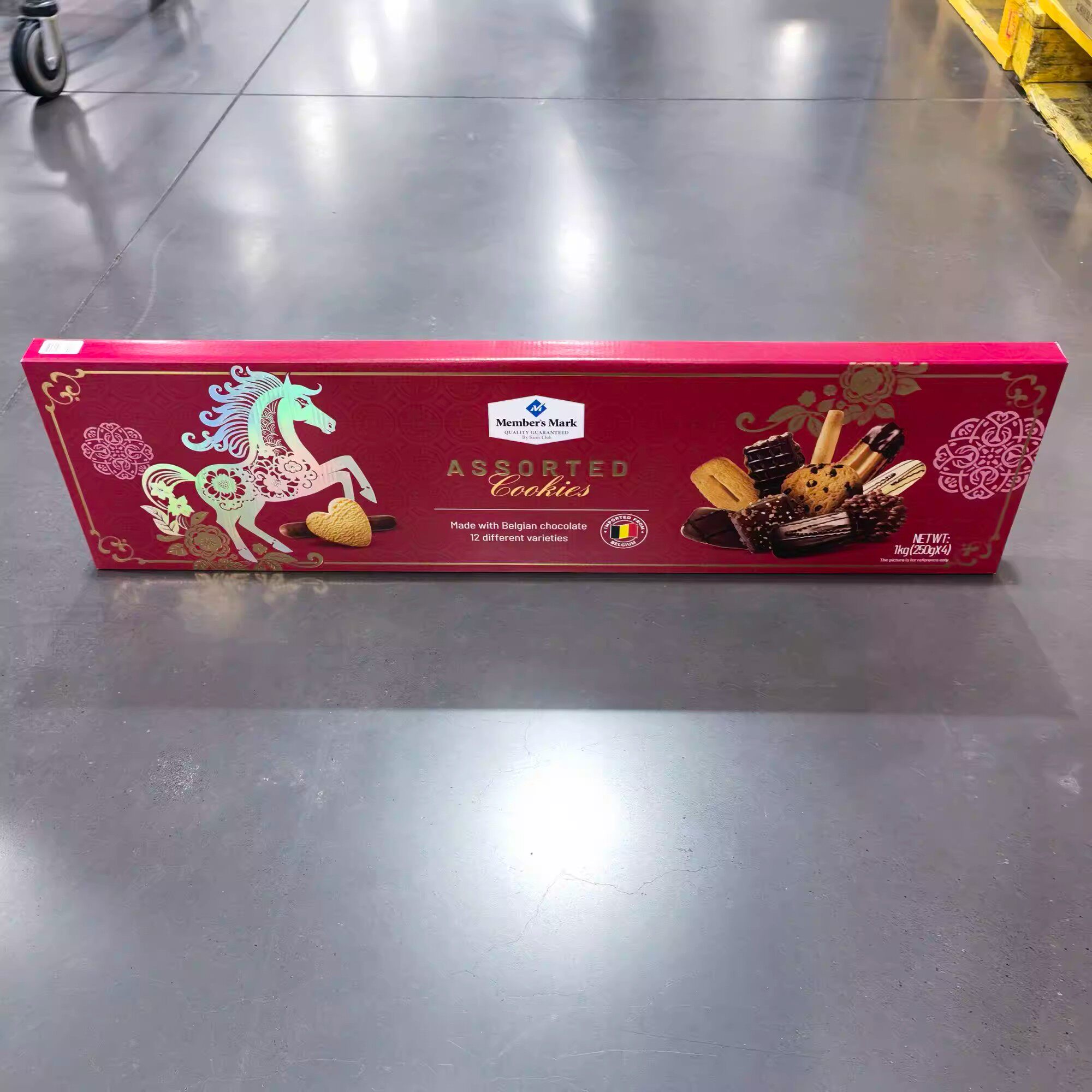 山姆代购生肖系列什锦曲奇饼干比利时进口巧克力饼干