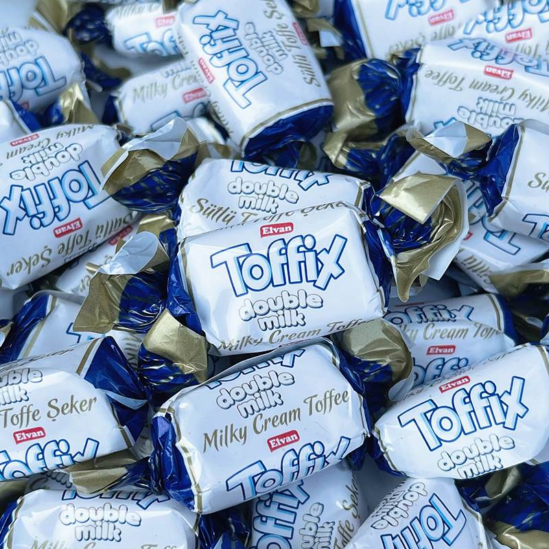 土耳其进口ELVAN TOFFIX太妃糖双重牛奶炼乳焦糖味喜糖软糖300g