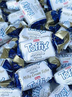 土耳其进口ELVAN TOFFIX太妃糖双重牛奶炼乳焦糖味喜糖软糖300g