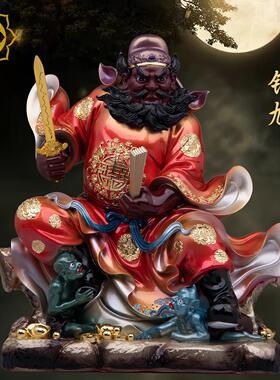 钟馗神像树脂瑞彩家用供奉天师赐福圣君门神正宅供奉钟馗捉鬼摆件