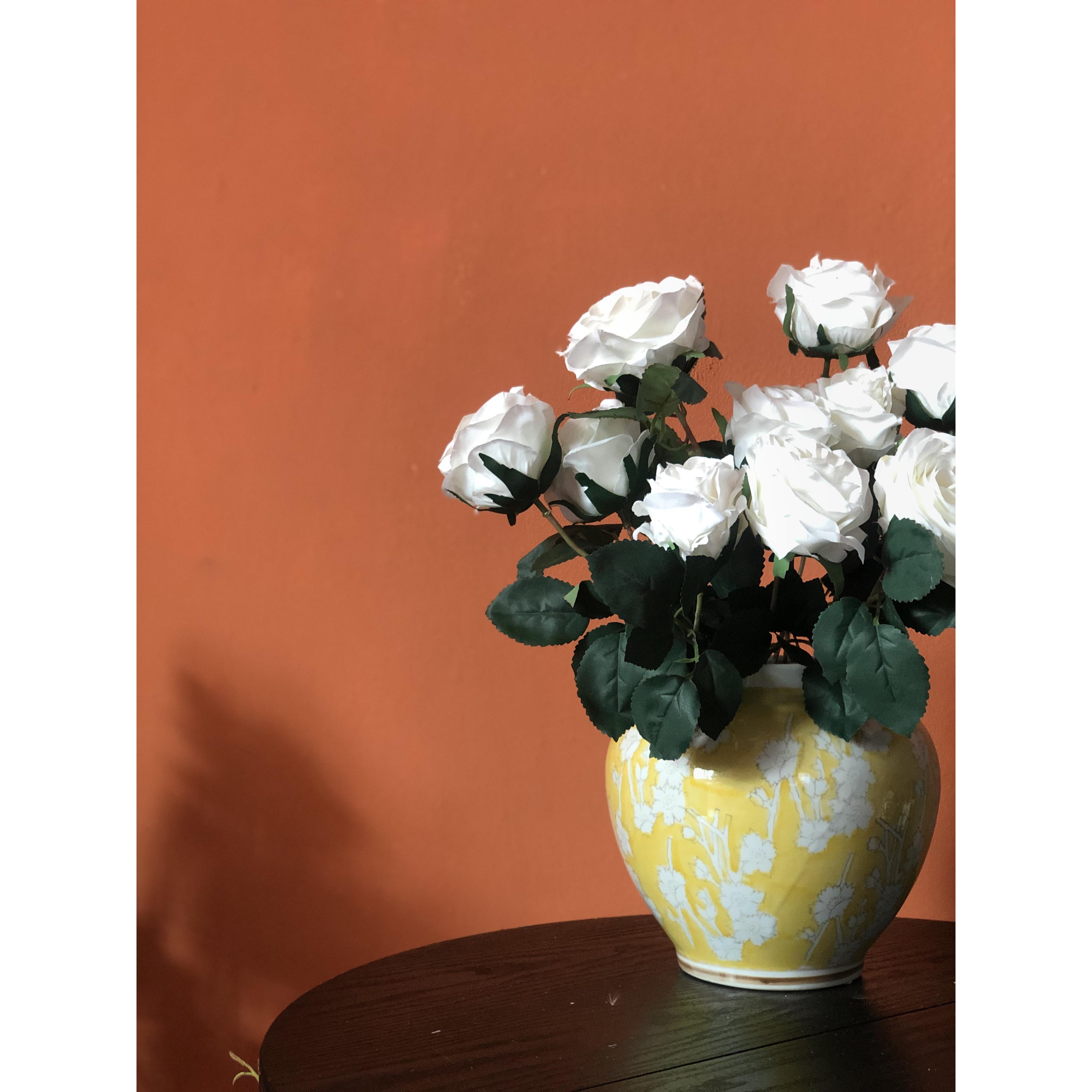 出口陶瓷青花瓷手工花瓶花器冬青欧洲桌面轻奢居家摆件