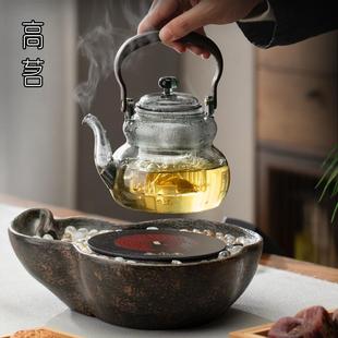 冬天中式 家用提梁壶 围炉煮茶壶2024新款 小型葫芦煮茶器电陶炉套装