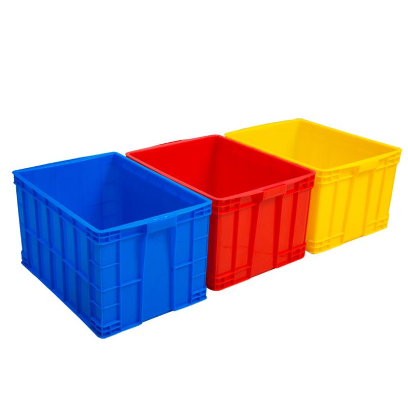 周转箱带盖加厚长方形物流整理储物框大号养龟养鱼水产塑料收纳筐