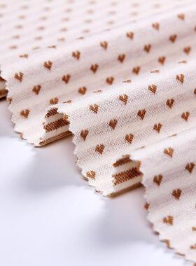 有机彩婴棉双面提针织布全棉童春秋家居TWW服休闲服花面料现货