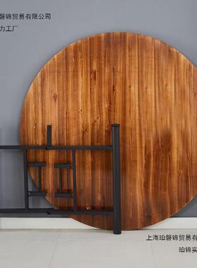 大人圆桌2家用24432餐厅宴带席婚庆酒店农家乐饭店1餐桌实木圆桌