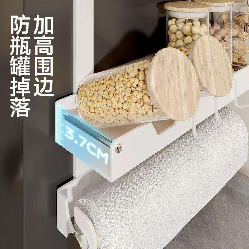 架MJ-2358厨房置冰箱外侧面物多层免打孔调味品纳收架多功能保鲜