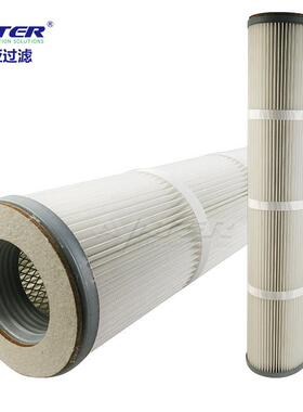 工业OIF尘器滤芯PT膜FE折叠覆聚酯纤维冲褶式粉尘脉净化除尘滤除