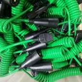 跨境爆款 7车芯挂车防簧水弹伸线房车XXK插头线拖12V24V高弹拉螺旋