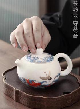 玉MSP11入具脂羊瓷茶套装