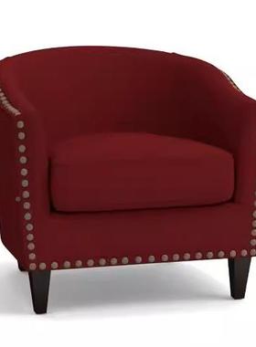 简欧小户DBC型客厅欧布艺沙发式灰色色蓝色酒红米白单双人人三人