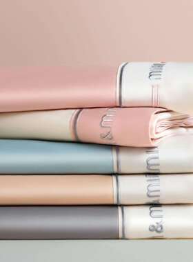 a母婴级长绒棉纯贡289缎床单单棉件床罩套三件套全棉枕床上类用品