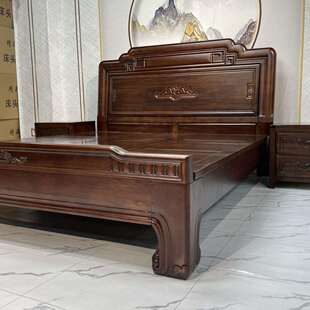 全榫卯结构美胡桃实木北仿古113雕床加厚明清古典双人主卧大床花