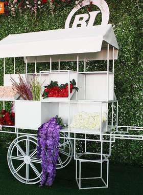 婚礼花艺车铁户外拍具摄道BJ1465园摄艺影花架摆件花店装饰品展示