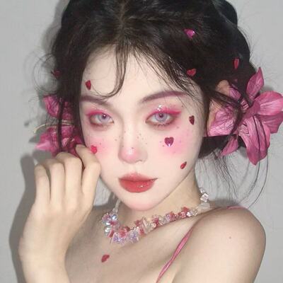 中式美学玫红色大花朵发夹东方韵味旗袍配饰头花发卡子高级感头饰