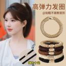 高弹力运动编织发圈女简约百搭扎头发丸子头发绳2025新款 皮筋头饰
