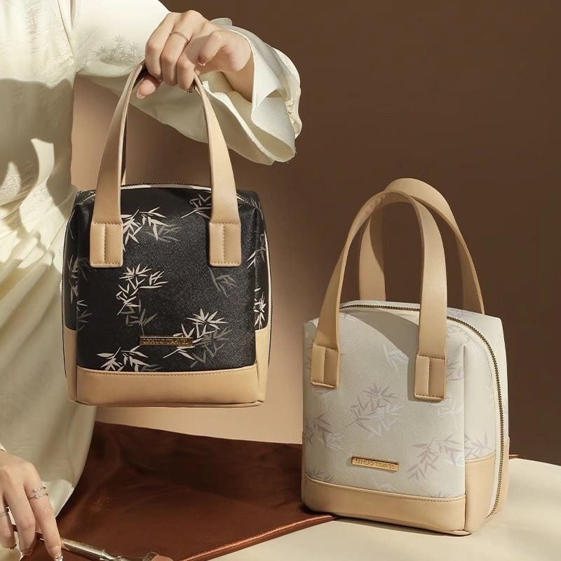 新中式手提化妆包女大容量2025新款便携式外出分区收纳化妆刷袋,收纳整理,化妆包,淘宝优惠券,粉丝福利购,淘宝优惠卷