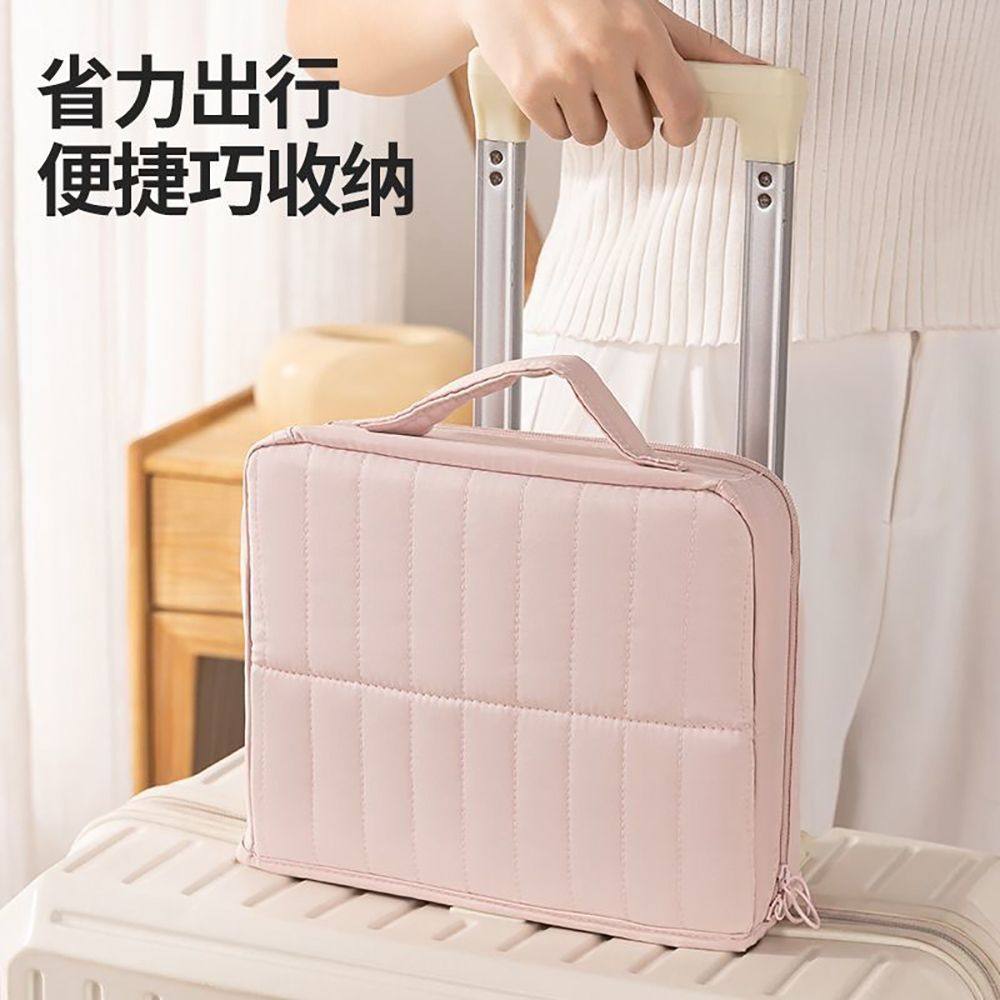 新款可爱化妆刷包可立式大容量高级绒布包毛绒秋季旅行手提化妆包,收纳整理,化妆包,淘宝优惠券,粉丝福利购,淘宝优惠卷