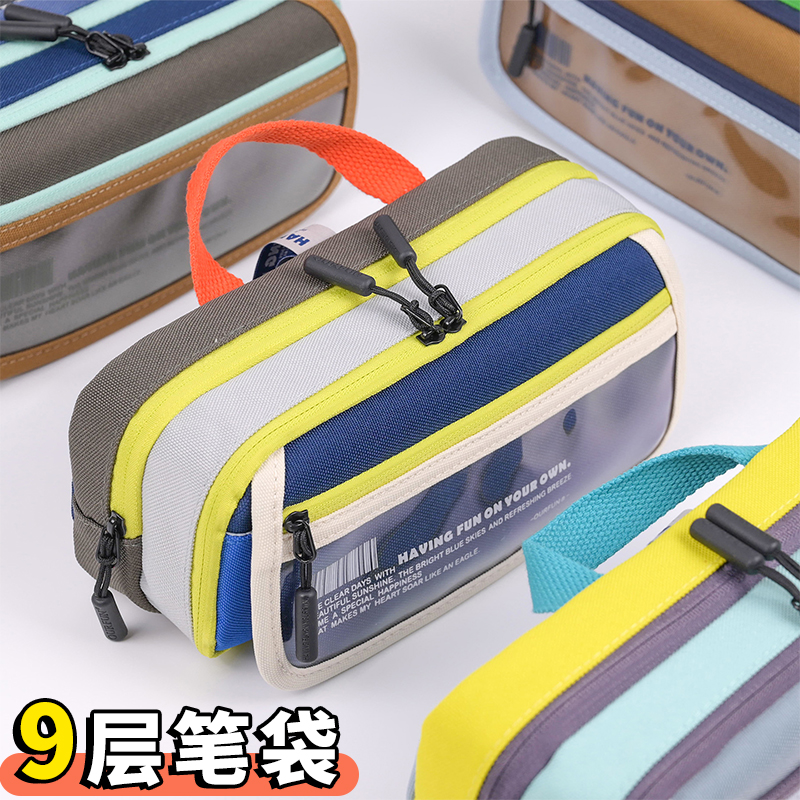 网红爆款女生2025新款笔袋高颜值ins小众不撞款女生大容量文具收纳初中高中生男学生文具盒小痛包轻奢高级感