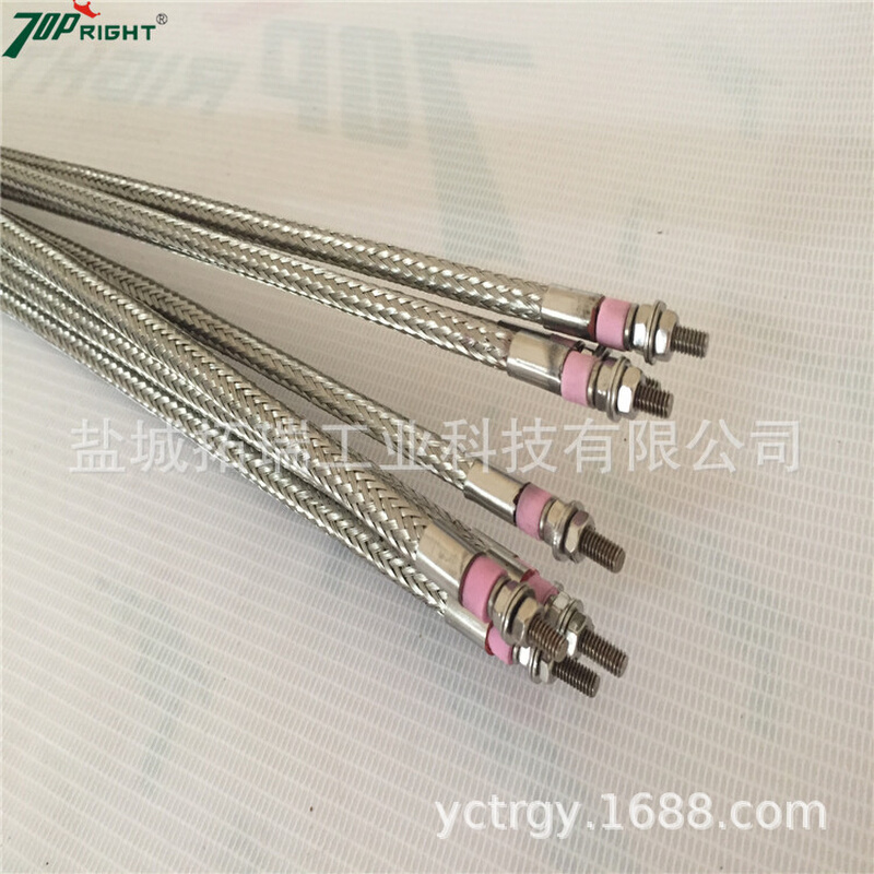 订做金属编制护套热流道软条 热流道分流板电加热管 柔性加热管