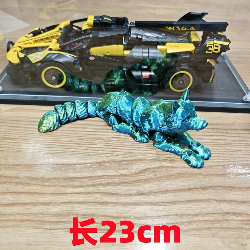 打印狼模型玩具关节可活动摆地摊