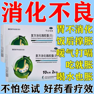 消化酶益生菌 腹胀恶心反胃饭后饱胀打嗝放屁多 复方消化酶胶囊S