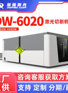 DW6020碳钢镀锌板3000W光纤切割板不锈钢全封闭金属激光切割机