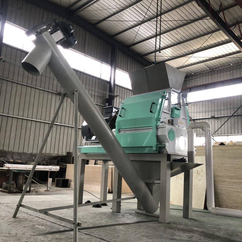 牛羊饲料水滴型粉料粉碎机养殖场动物饲料粉碎设备粒度粗细均匀