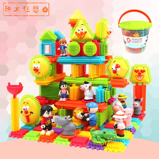 德国鬃毛刺刺儿童益智大颗粒积木 3-6岁男女通用 BA3203中国积木