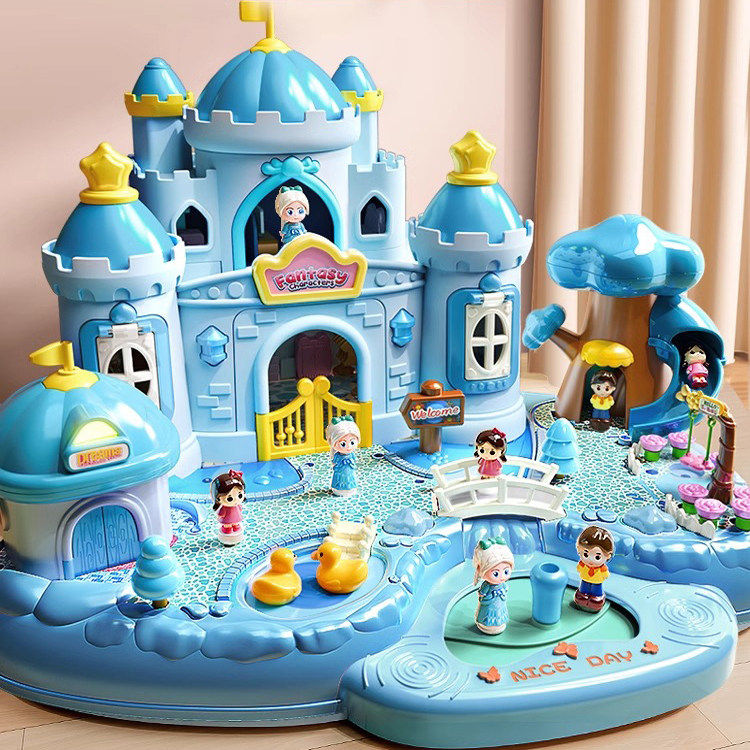 德国磁力过家家爱莎公主城堡儿童玩具女孩子益智3-6岁公主的礼物