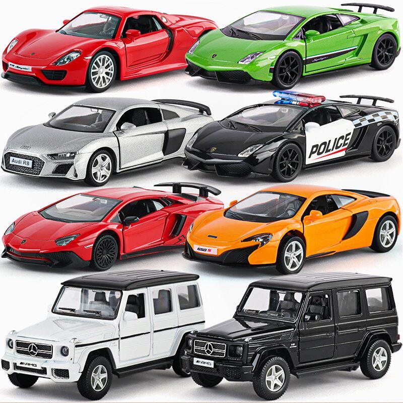 德国迷你限量版仿真911保时捷汽车模型惯性回力金属小跑车男孩玩