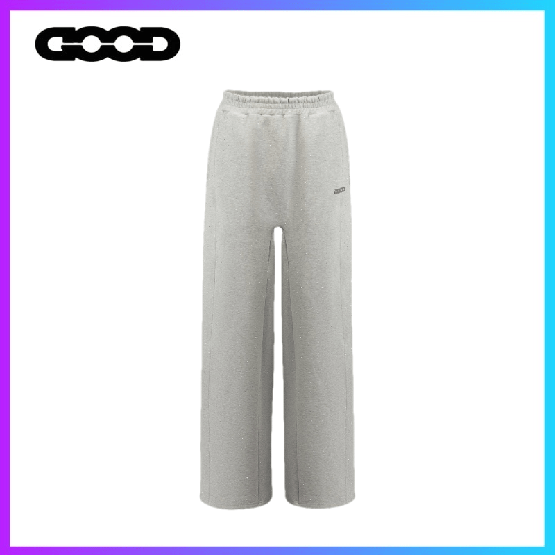 GOODBRAND 25SS 闪银星空烫钻空气层卫裤休闲裤 男女同款