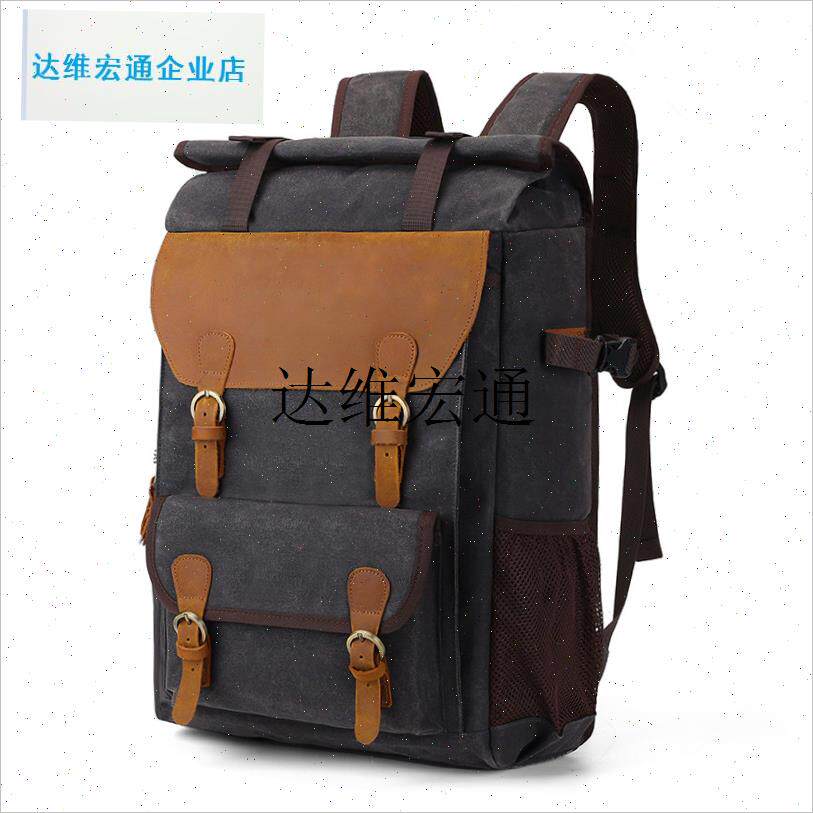 防水摄影包双肩相机包稳定器无人机C17.3寸游戏本一体包帆布大容,