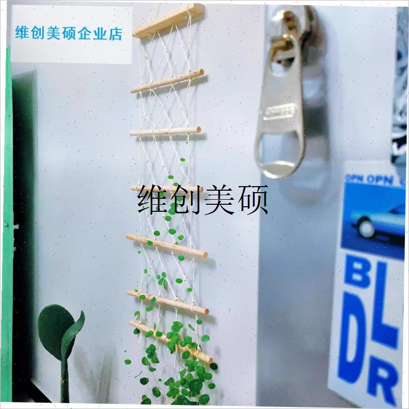 l山乌龟专用爬藤网架室内绿植A攀爬E软网仿麻绳木梯子壁挂牵引装