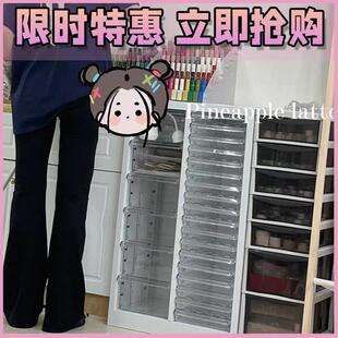 美妆饰品美甲平底收纳柜办公A4文件柜整理抽屉式样品蛋糕店烘焙柜