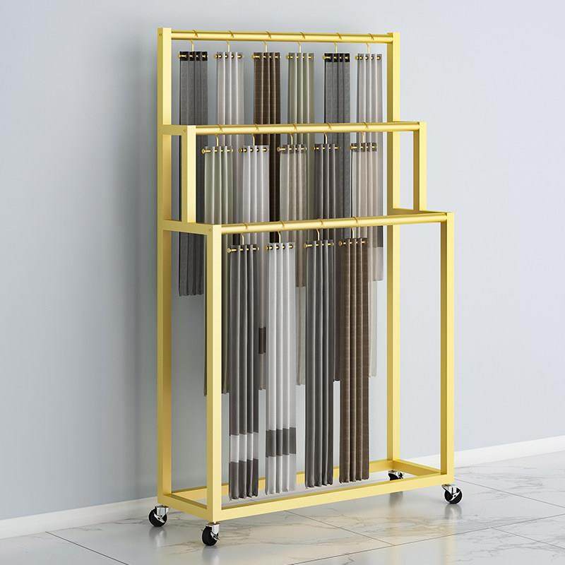 窗帘样品展示架吊卡大样色卡样板多层陈列架夏被面料展会移动展架