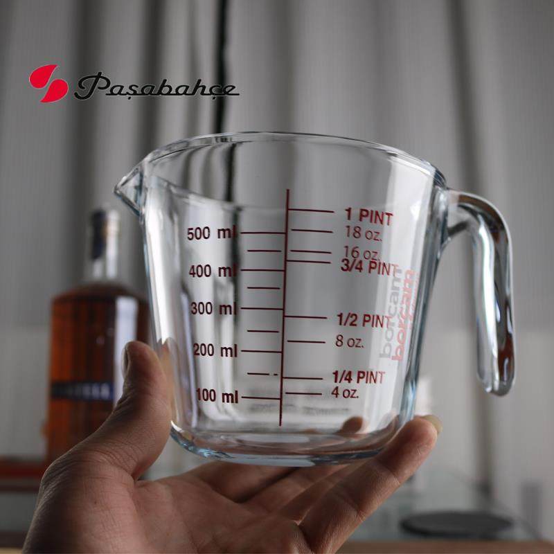 土耳其帕莎量杯1000ml带刻度计量杯微波炉烤箱耐高温烘焙量杯烤杯
