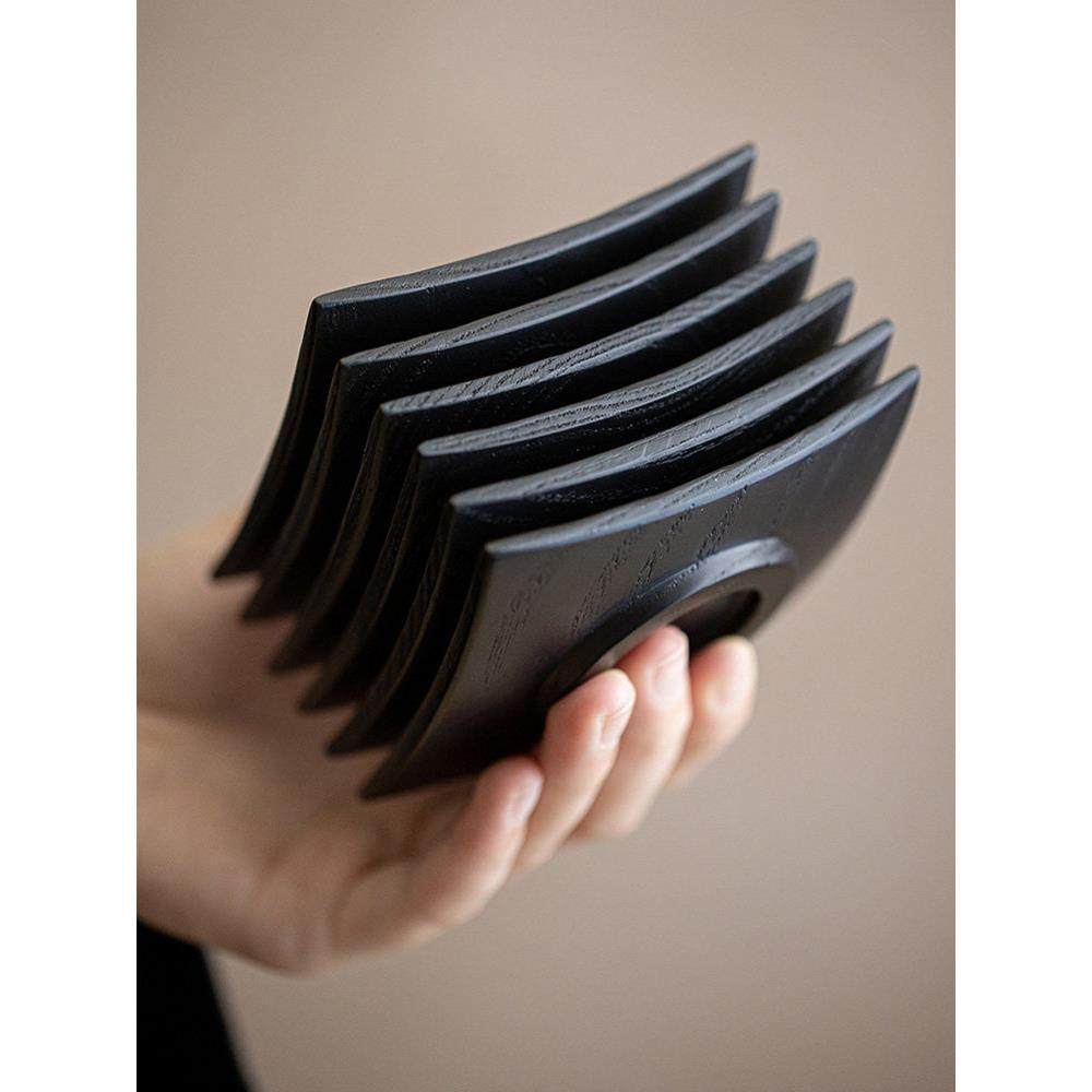 采购产品Wabi-Sabi风格实木碳化杯垫泡茶，禅绝缘垫，杯垫，茶道,餐饮具,杯垫,淘宝优惠券,粉丝福利购,淘宝优惠卷