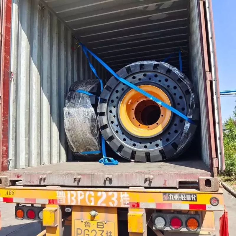 实心工程装载机轮胎17.5 23.5-25徐工柳工临工龙工50铲车实心轮胎