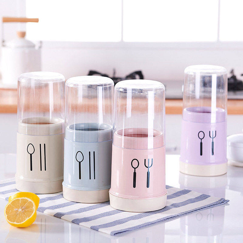 带盖防尘筷子筒筷笼沥水筷子笼塑料家用厨房筷子盒置物架收纳餐具,餐饮具,餐具笼/架,淘宝优惠券,粉丝福利购,淘宝优惠卷