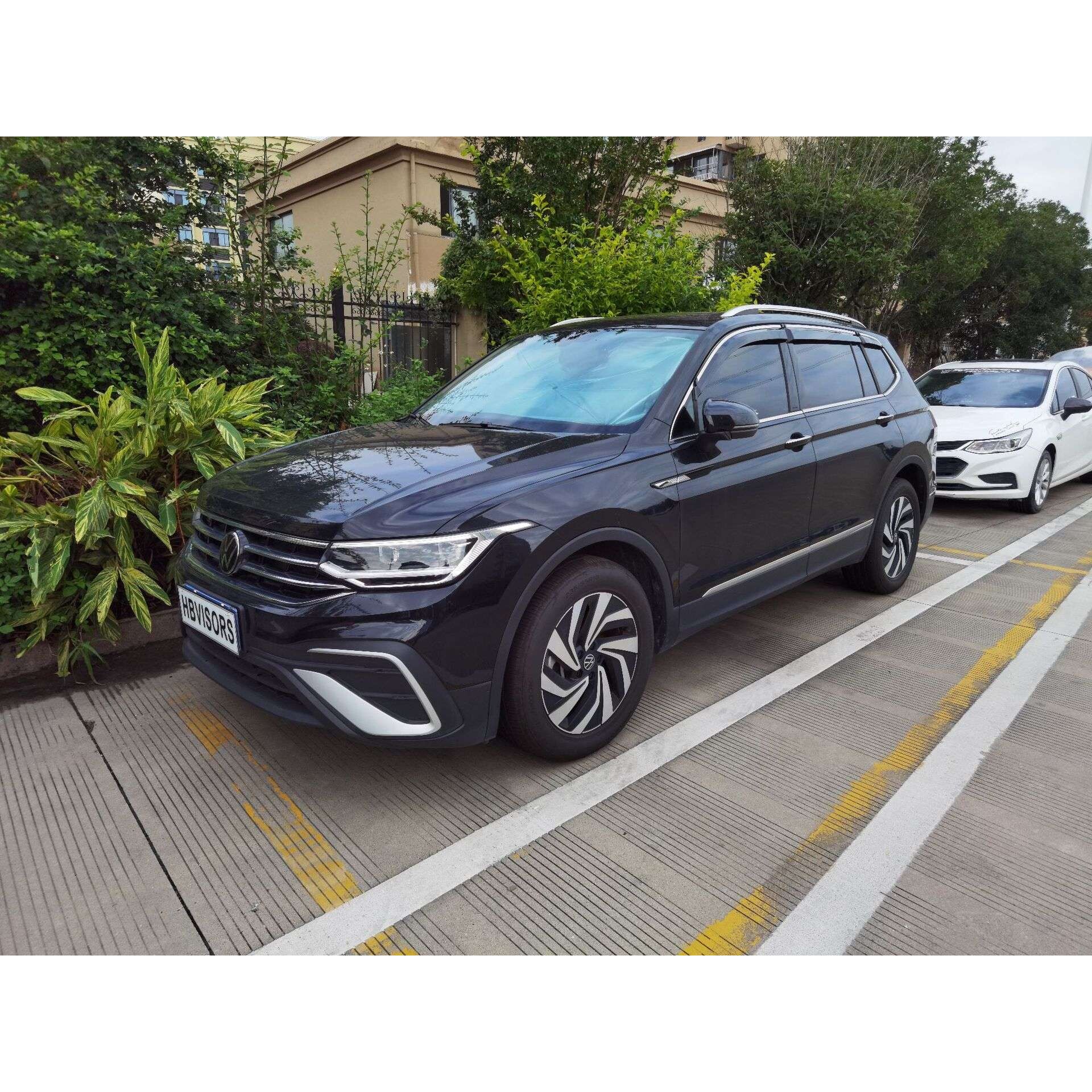 适用于途观L TIGUAN（6片装）晴雨挡 不锈钢雨眉 装饰改装遮雨档