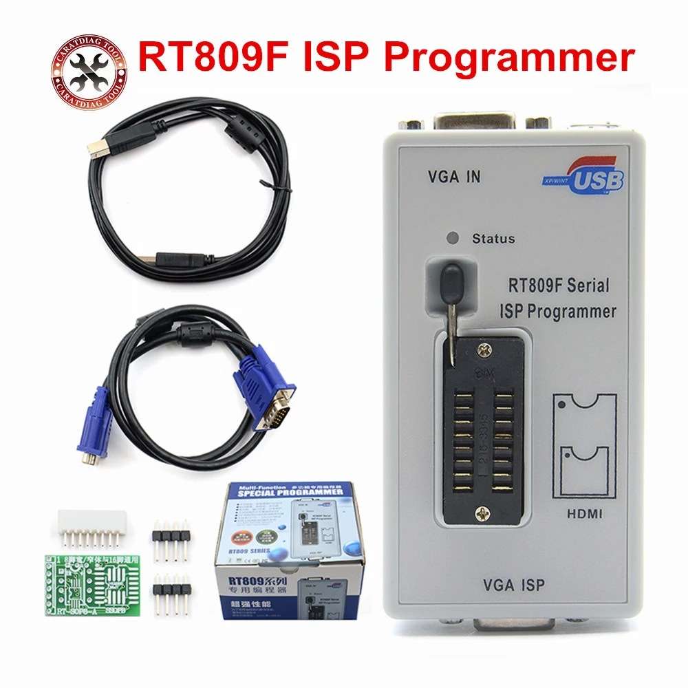 RT809F高清USB电脑液晶编程器自动识别 一键读写解码器