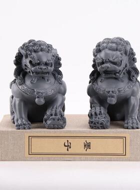 玄新中摆式YL-TY-15现代禅意狮子创意摆件书房茶室关软装饰品酒柜