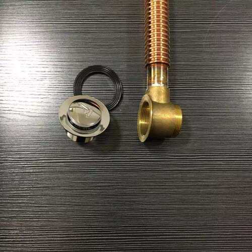 厂家跳直高品质F2106水紫铜供波纹管弹式浴缸下水器双头下水弹跳