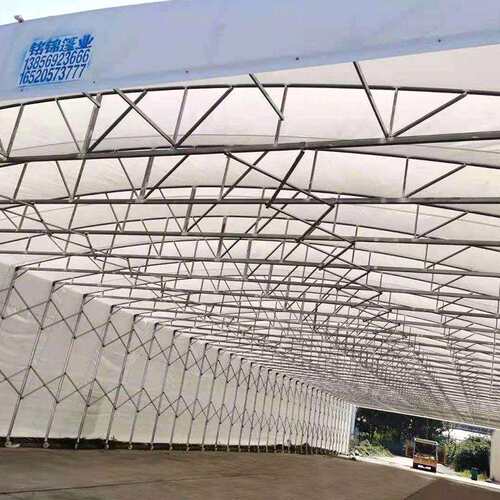 徽膜结拉构安庆移动推安蓬棚活动车棚仓库车雨棚院子排挡折叠帐篷