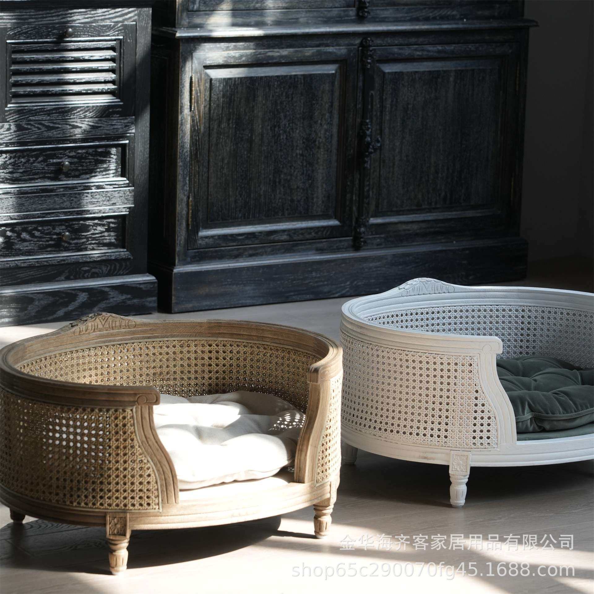 橡工59木实木狗宠物藤编织家具手雕刻猫窝窝宠物沙床发,宠物/宠物食品及用品,猫窝/屋/帐篷/沙发,淘宝优惠券,粉丝福利购,淘宝优惠卷